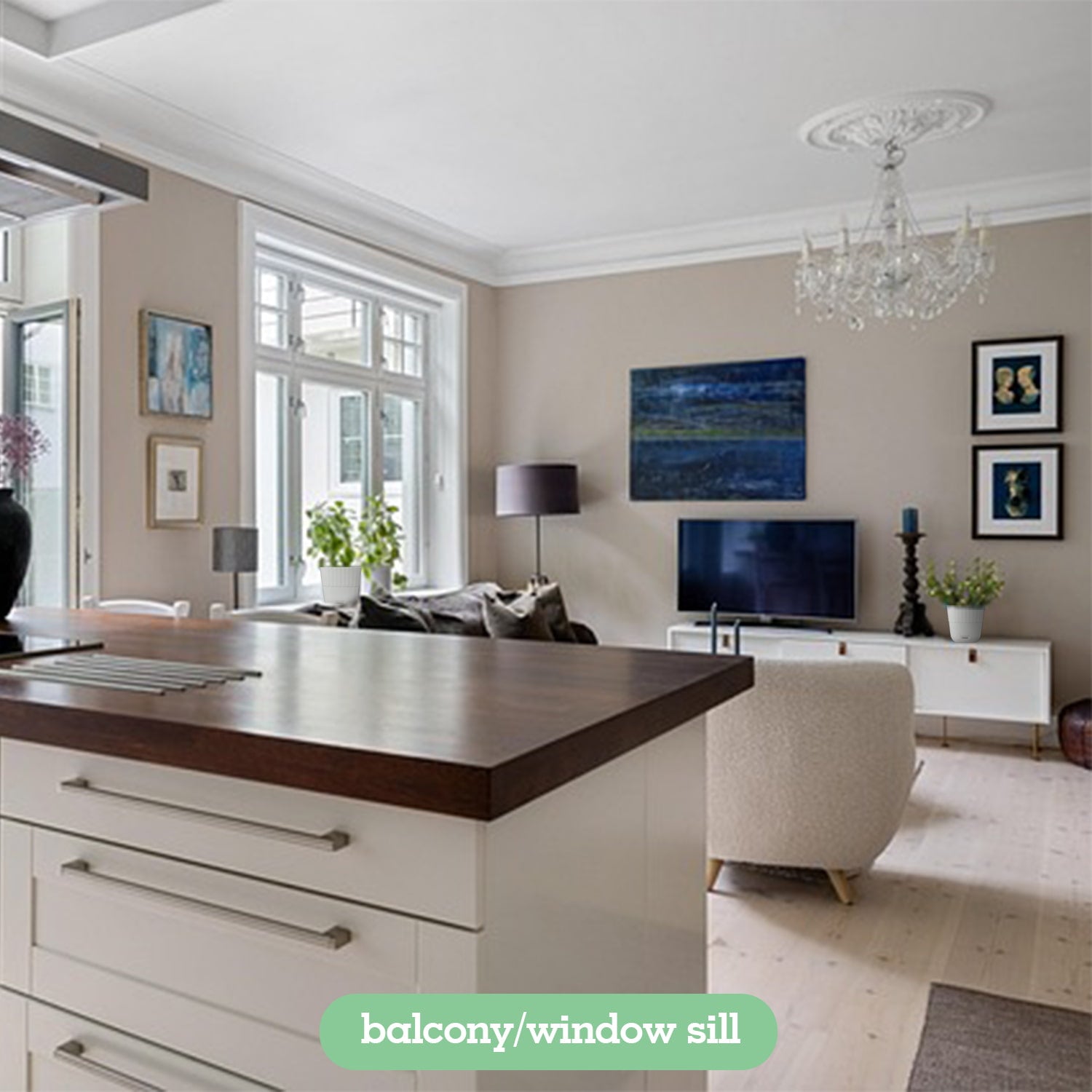 Soliseed Indoor Herb Garden Kit, Window HerbPots, Gardening Tools for Beginners, Kitchen Windowsill Planter, DIY Grow Gift for Home Outdoor Plants- Herb Pots with Drainage Holes