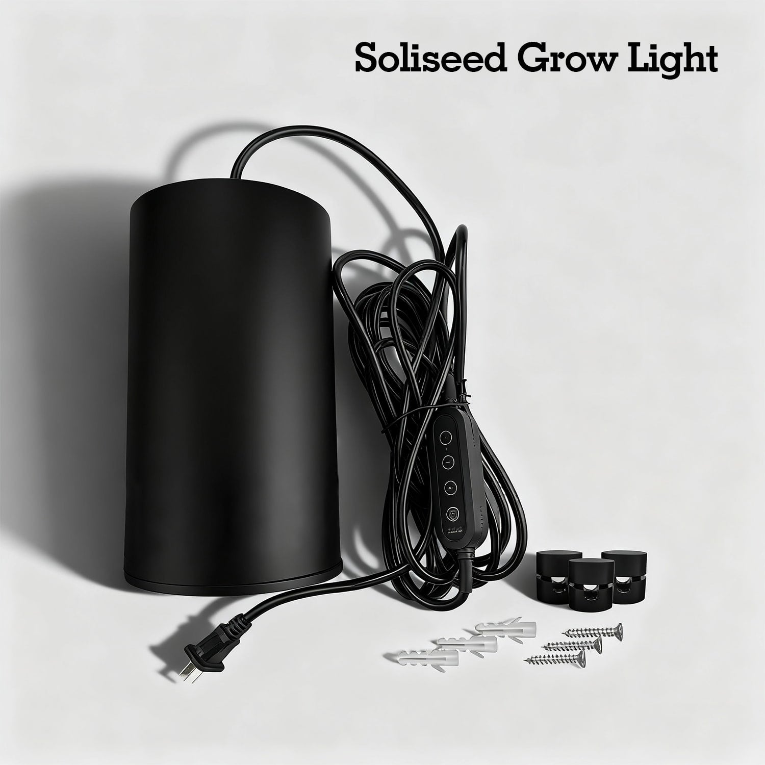 Soliseed 24W Hanging Grow Light for Indoor Plants – Full Spectrum 4000K Plug in Pendant Light with Timer, Adjustable Cord & High CRI for Stylish Indoor Gardening