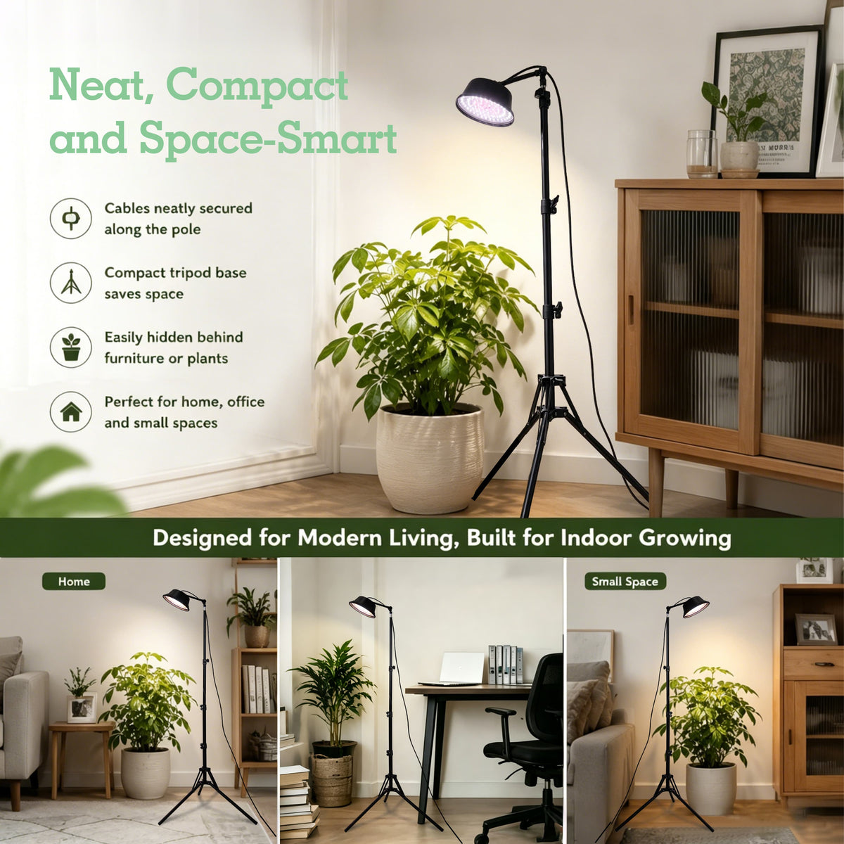 Soliseed 40W Full-Spectrum Tripod Grow Light - product detail 3